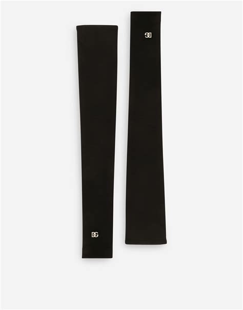 dolce gabbana fingers|Long fingerless gloves with DG logo in Black for Women.